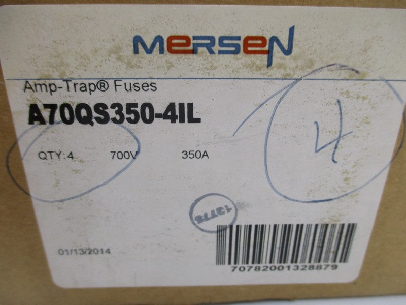 FERRAZ SHAWMUT A70QS350-4IL 700VAC 350A (PKG OF 4) NSMP