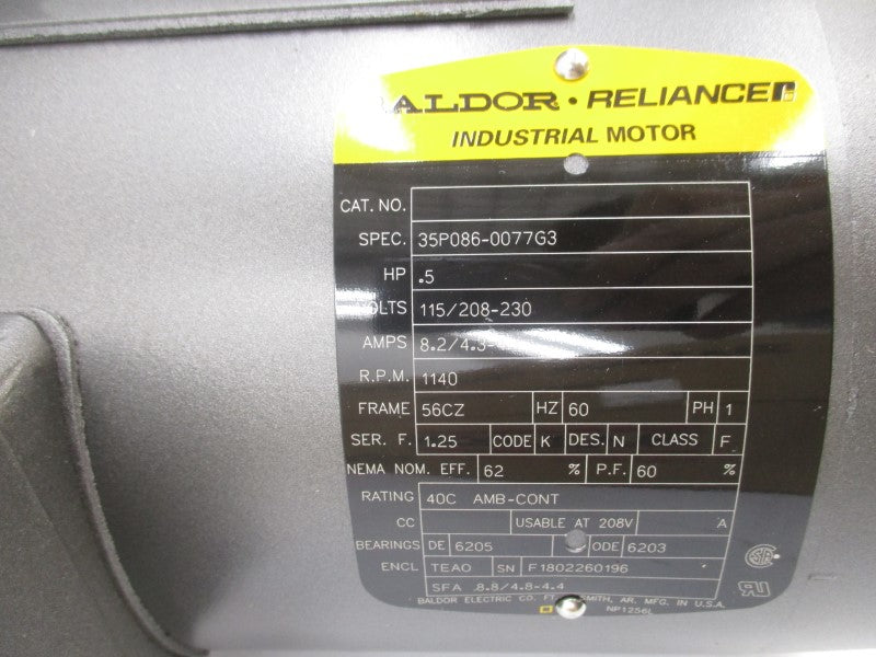 BALDOR 35P086-0077G3 115/208-230V  NSMP