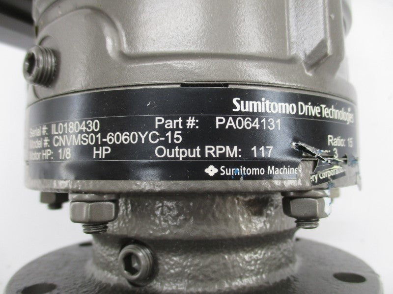 SUMITOMO CNVMS01-6060YC-15 PA064131 230/460V 0.66/0.33A NSNP