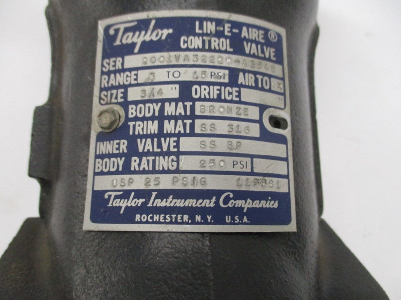 TAYLOR INSTRUMENT 11P381 USP25PSIG 5-15PSI 3/4" NSNP