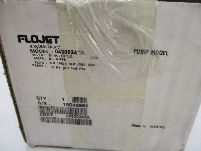 FLOJET 04300343A 24VDC 5A 45PSI NSMP