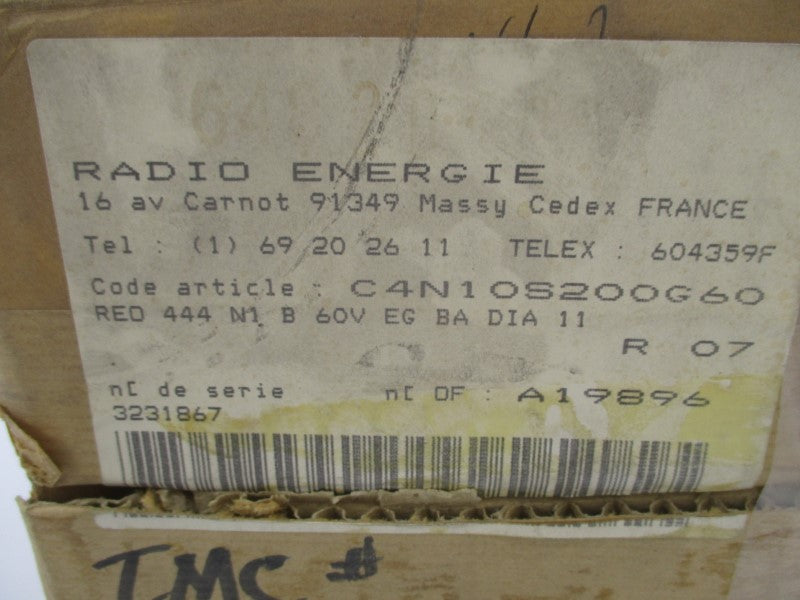 RADIO-ENERGIE REO44N1 C4N10S200G60 0.18A NSMP