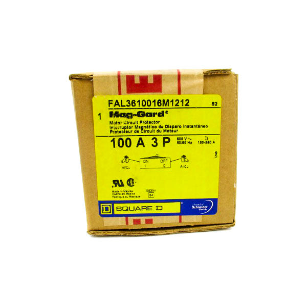 SQUARE D FAL3610016M1212 600V 100A NSFS