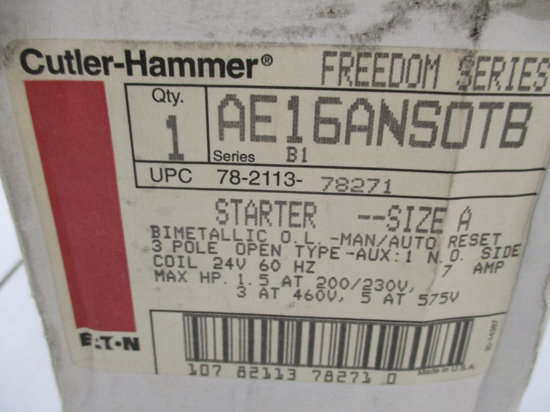 CUTLER-HAMMER AE16ANSOTB SER. B1 24V NSMP