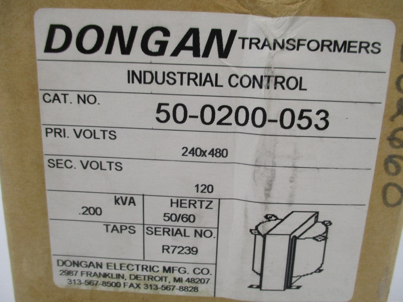 DONGAN 50-0200-053 240X480V NSMP