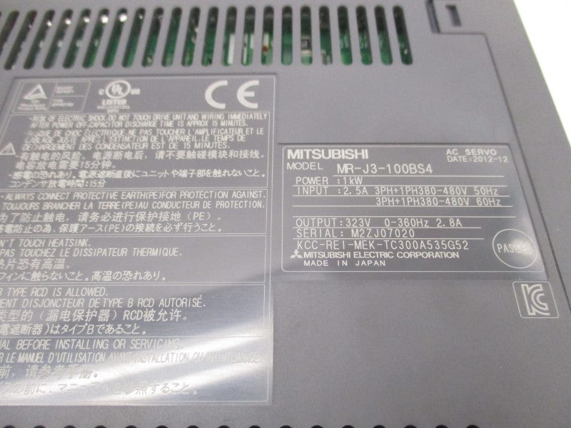 MITSUBISHI MR-J3-100BS4 380-480V 2.5A NSMP