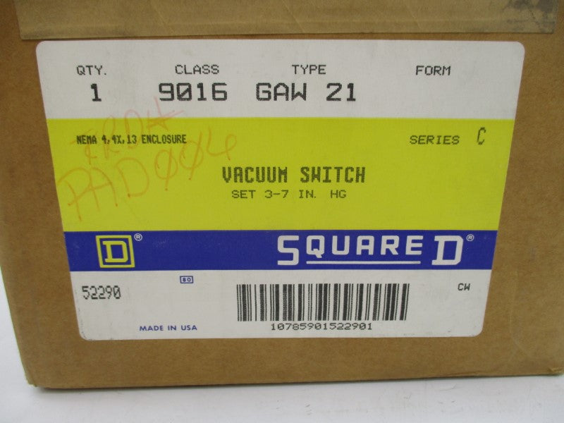 SQUARE D 9016GAW21 SER. C NSFS