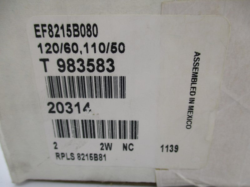 ASCO EF8215B080 110/120V 25PSI 2" NSMP