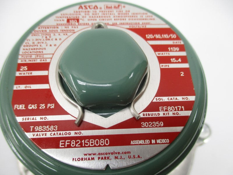 ASCO EF8215B080 110/120V 25PSI 2" NSMP