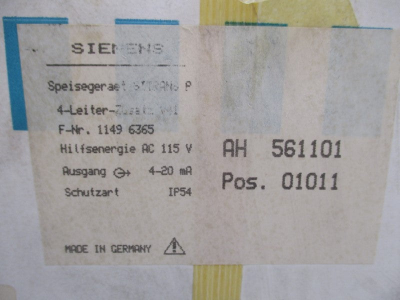 SIEMENS 7MF4000-1DA00-1AA1-Z  115V NSMP
