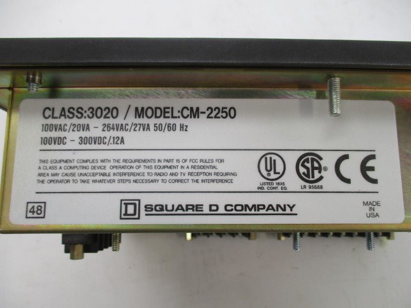 SQUARE D 3020CM-2250 100-300VDC .12A NSMP