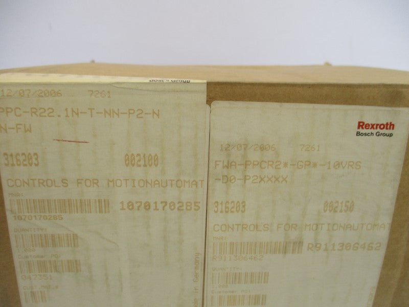 REXROTH PPC-R22.1-T-NN-P2-NN-FW FWA-PPCR2-GP-10V40-D0-P2XXXX 24VDC NSMP