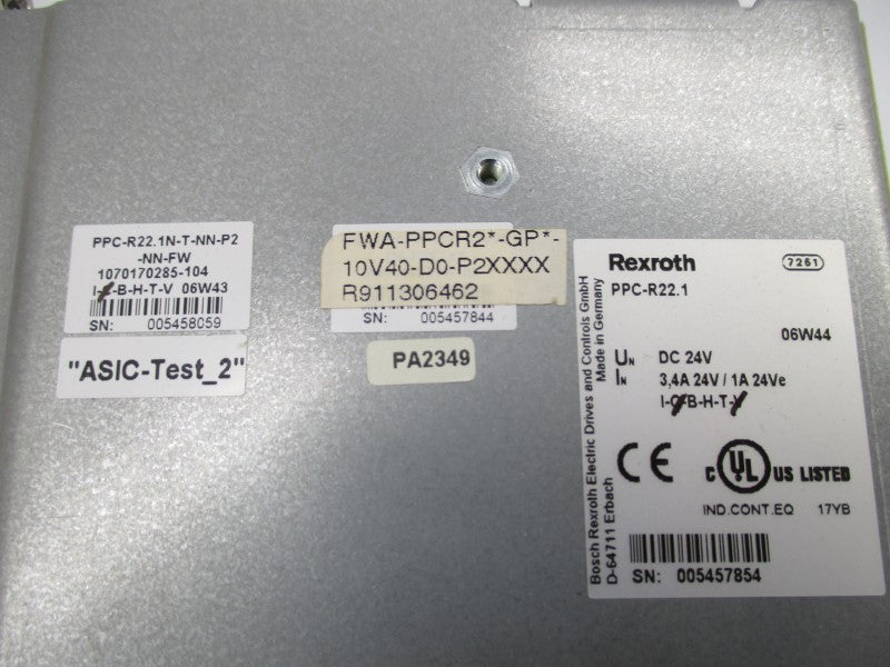 REXROTH PPC-R22.1-T-NN-P2-NN-FW FWA-PPCR2-GP-10V40-D0-P2XXXX 24VDC NSMP