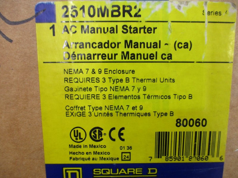 SQUARE D 2510MBR2 SER. A 575V NSMP