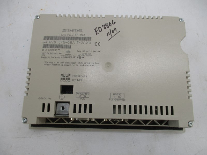 SIEMENS 6AV6545-0BA15-2AX0 24VDC NSMP