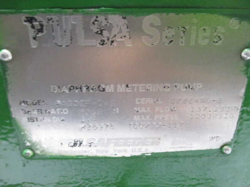 PULSAFEEDER 8AB0EP-0-E 1200PSI UNMP