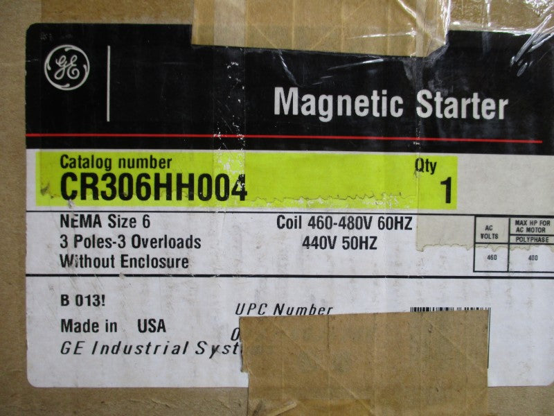 GENERAL ELECTRIC CR306HH004 460-480/440V NSMP