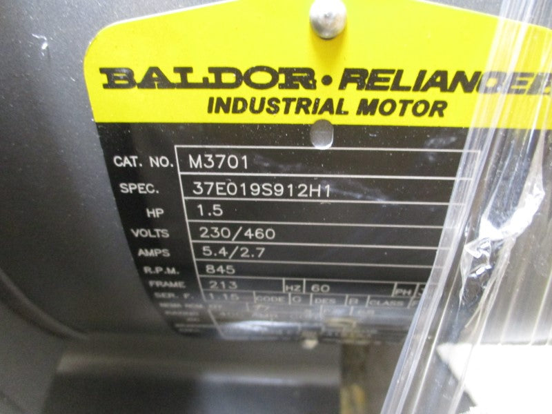 BALDOR M3701 230/460V 5.4/2.7A NSMP
