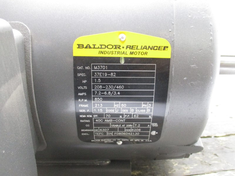 BALDOR M3701 230/460V 5.4/2.7A NSNP