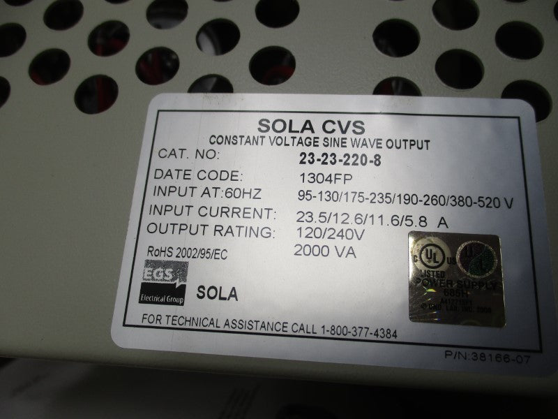 SOLA 23-23-220-8 380-520V 23.5A NSMP