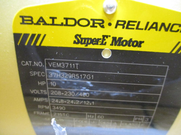 BALDOR VEM3711T 208-230/460V 24.8-24.2/12.1A NSMP