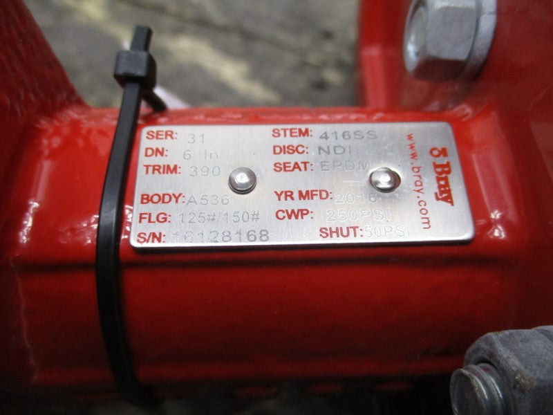 BRAY CONTROLS 70-0121-113D0-536/C 120V 2.1A 6" NSNP