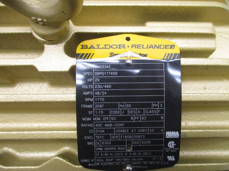 BALDOR EM2334T 230/460V 48/24A NSNP