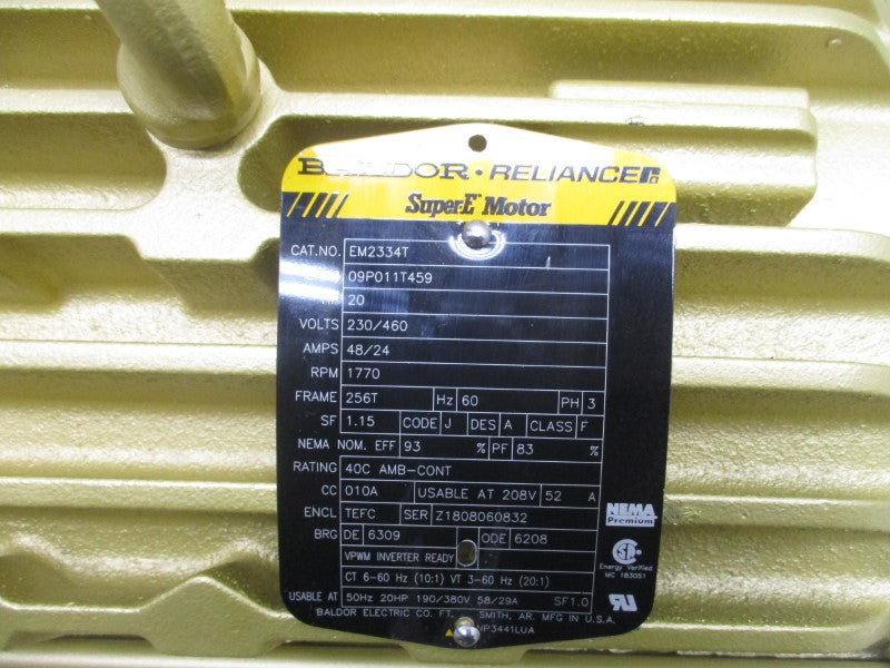BALDOR EM2334T 230/460V 48/24A NSMP