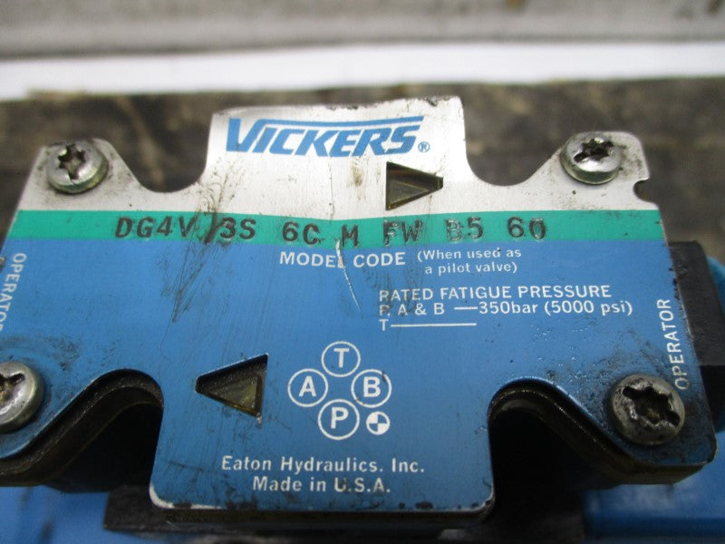 VICKERS DG5V10S6CMFWB10 110/120V .46/.48A 5000PSI (AS PICTURED) UNMP