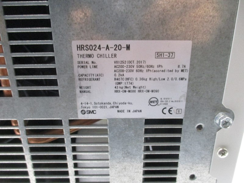 SMC HRS024-A-20-M 200-230V 8.7A NSNP