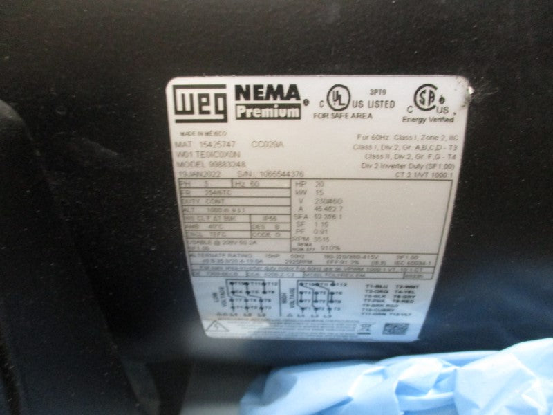 GRUNDFOS CRN15-10A-FGJ-A-E-HQQE-0X2 230/460V 45.4/22.7A 363PSI NSMP