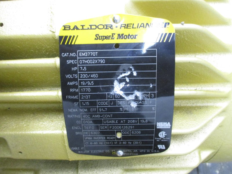 BALDOR EM3770T 230/460V 19/9.5A NSNP