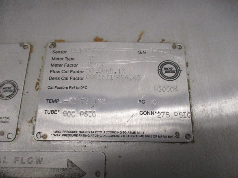 MICRO MOTION DL100S223 230PSI UNMP