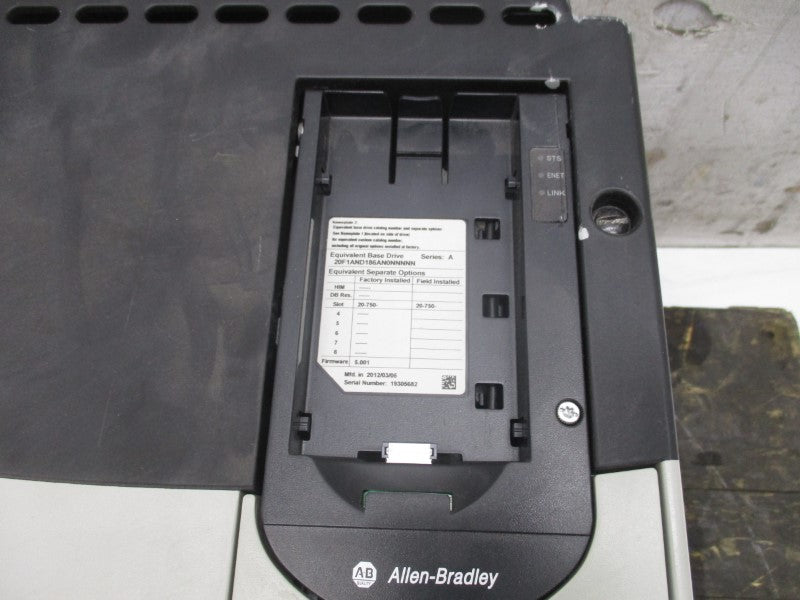 ALLEN BRADLEY 20F1AND186AN0NNNNN SER. A F/W 5.001 342-440V 200.8A UNMP