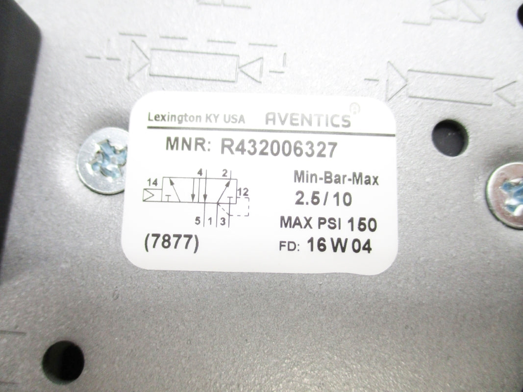 AVENTICS R432006327 GS-040061-03951 24VDC 150PSI NSMP
