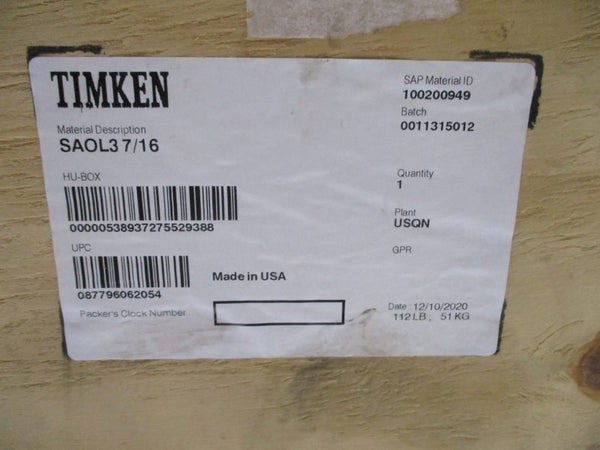 TIMKEN SAOL37/16 NSMP