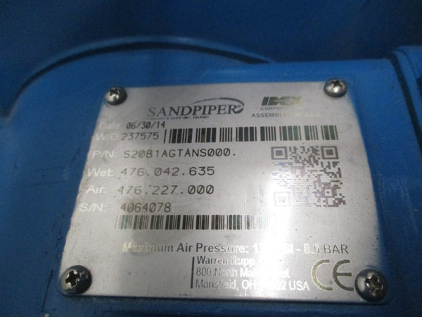 SANDPIPER S20B1AGTANS000 UNMP