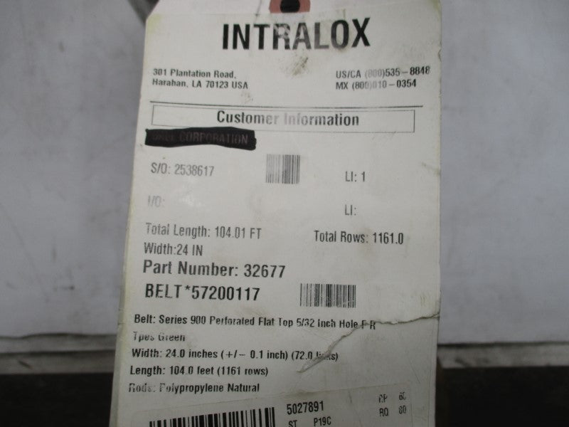 INTRALOX 32677 104.01' NSNP