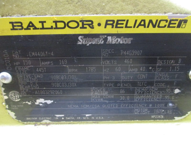 BALDOR EM4460T-4 460V 169A NSNP
