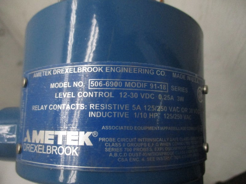 AMETEK DREXEL BROOK 506-6900 W/ 406-6102-C01 12-30VDC 0.25A NSMP