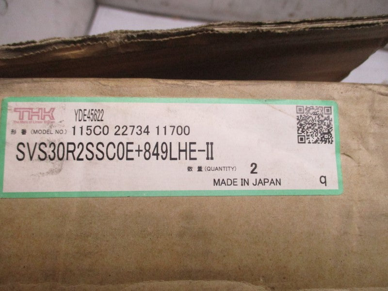 THK SVS30R2SSC0E+849LHE-II (PKG OF 2) NSMP