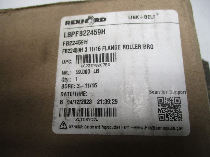 REXNORD LBPFB22459H 3-11/16" NSFS