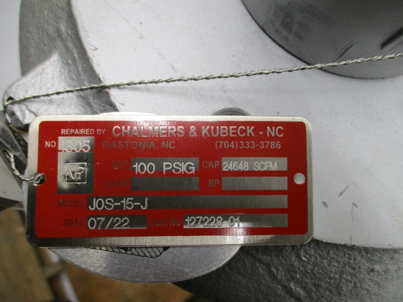 CROSBY VALVE J0S-15-J 100PSI REMAN