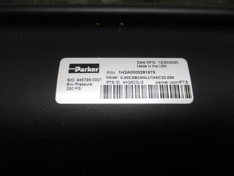 PARKER 1H2A0000281679 5.00CSB2ANLU19AC20.000 250PSI NSNP