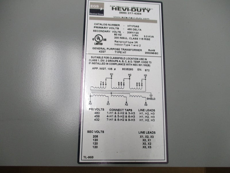 EGS HT1F3AS 480DELTAV NSMP