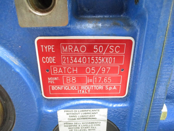 BONFIGLIOLI RIDUTTORI MRAO50/SC NSNP