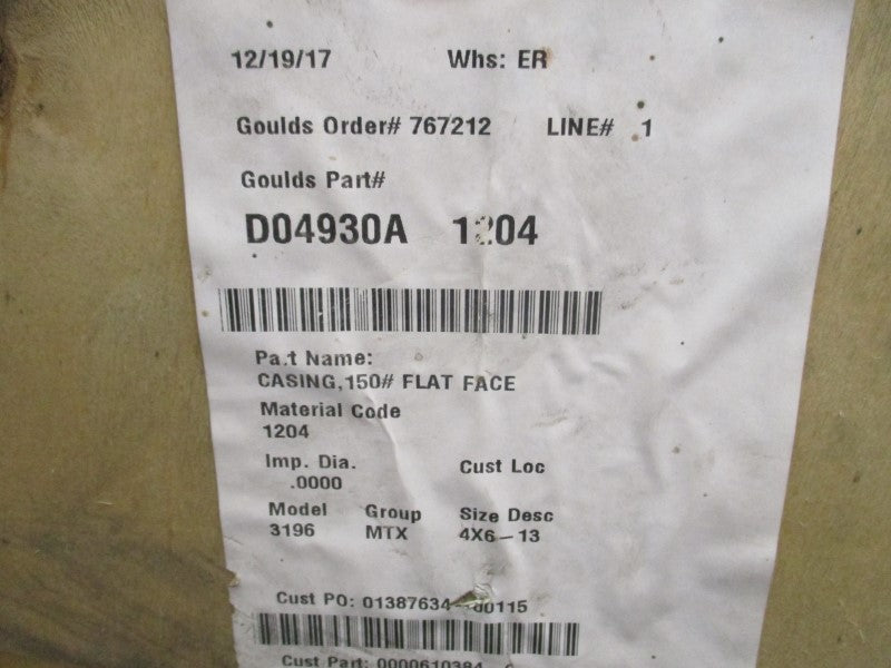 GOULDS 3196MTX 4X6-13 CASING NSMP