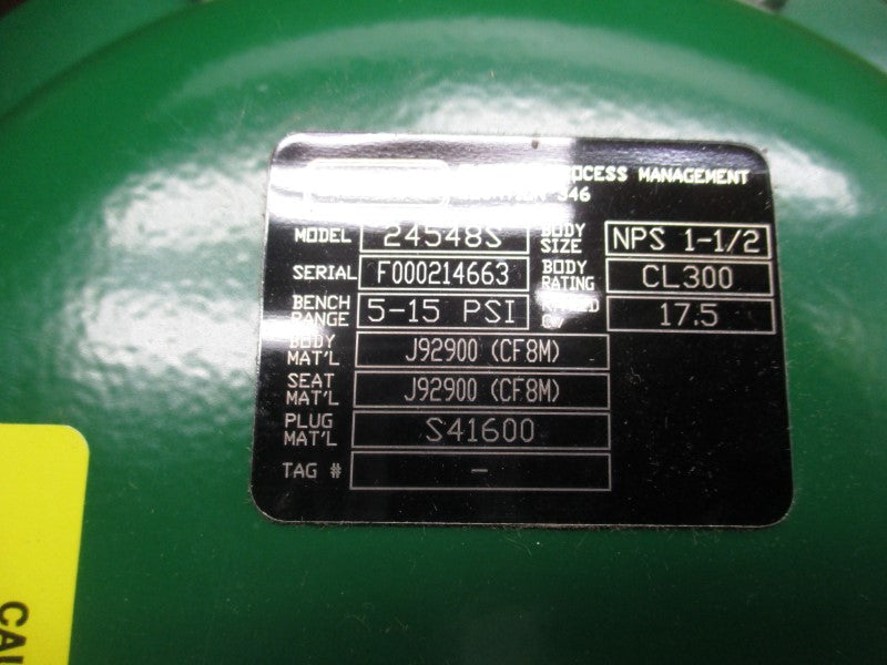 FISHER 24548S 5-15PSI 1-1/2" NSMP