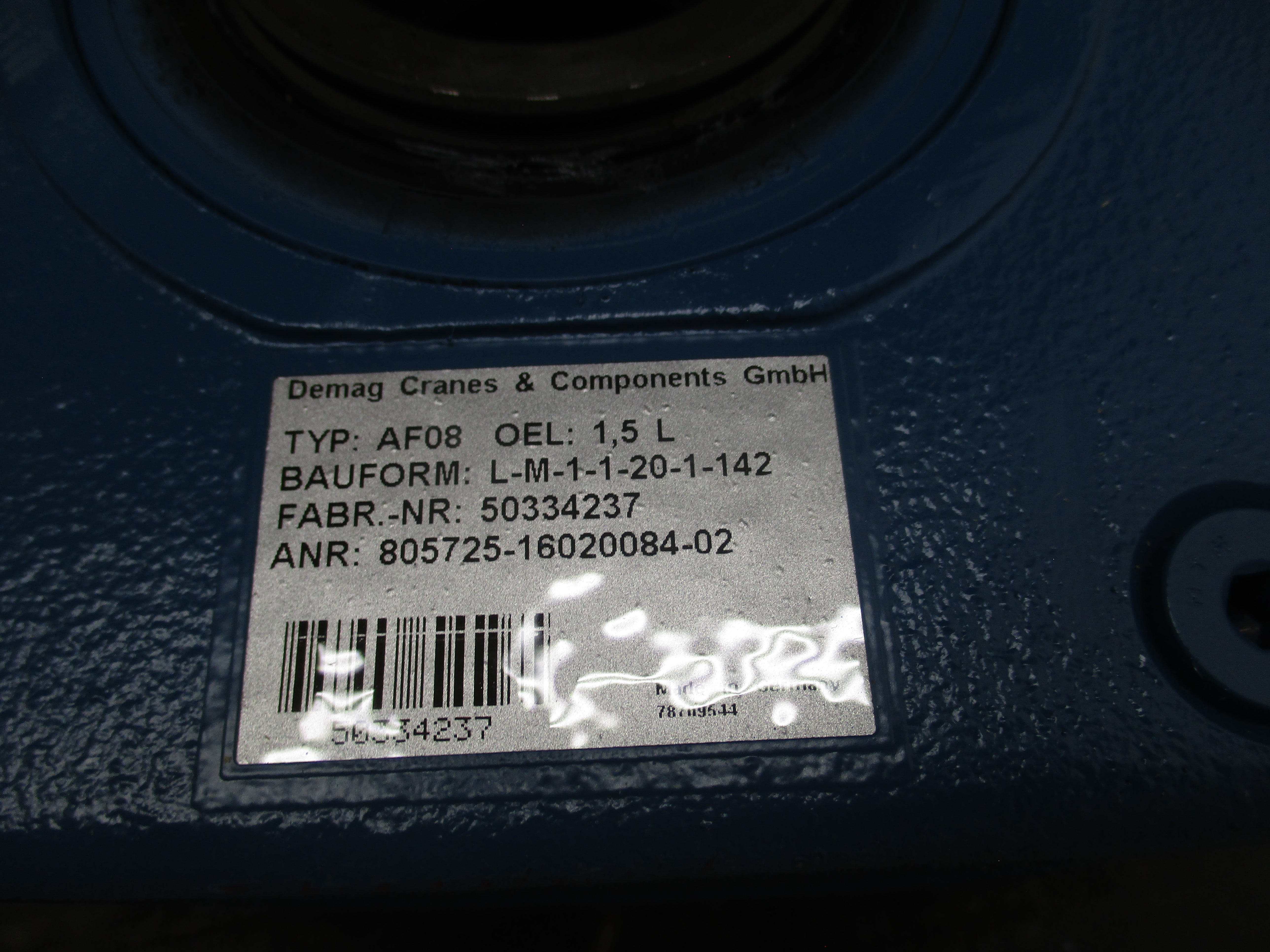 DEMAG KBA80A4 50334237 230/460V 5.50/2.70A (AS PICTURED) NSNP