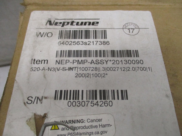 NEPTUNE 520-A-N3-PUMP 115V 5.9A 700PSI NSMP